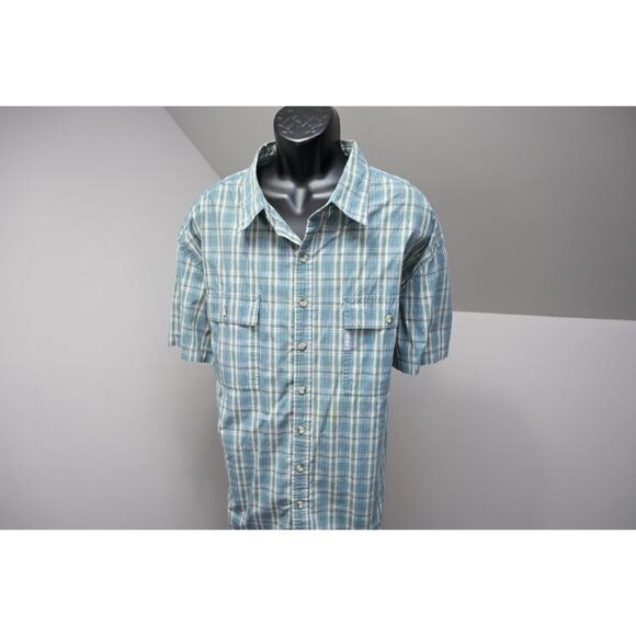 Columbia Other - Columbia Omni-Shade Vented Fishing Shirt Plaid Short Sleeve Camping Mens 3XL